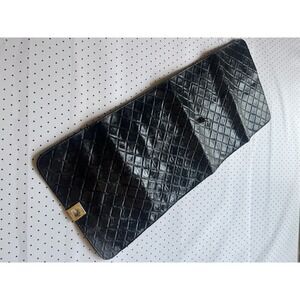 gbh Cosmetics Quilted Makeup Brush Roll Black Faux Leather‎ Case